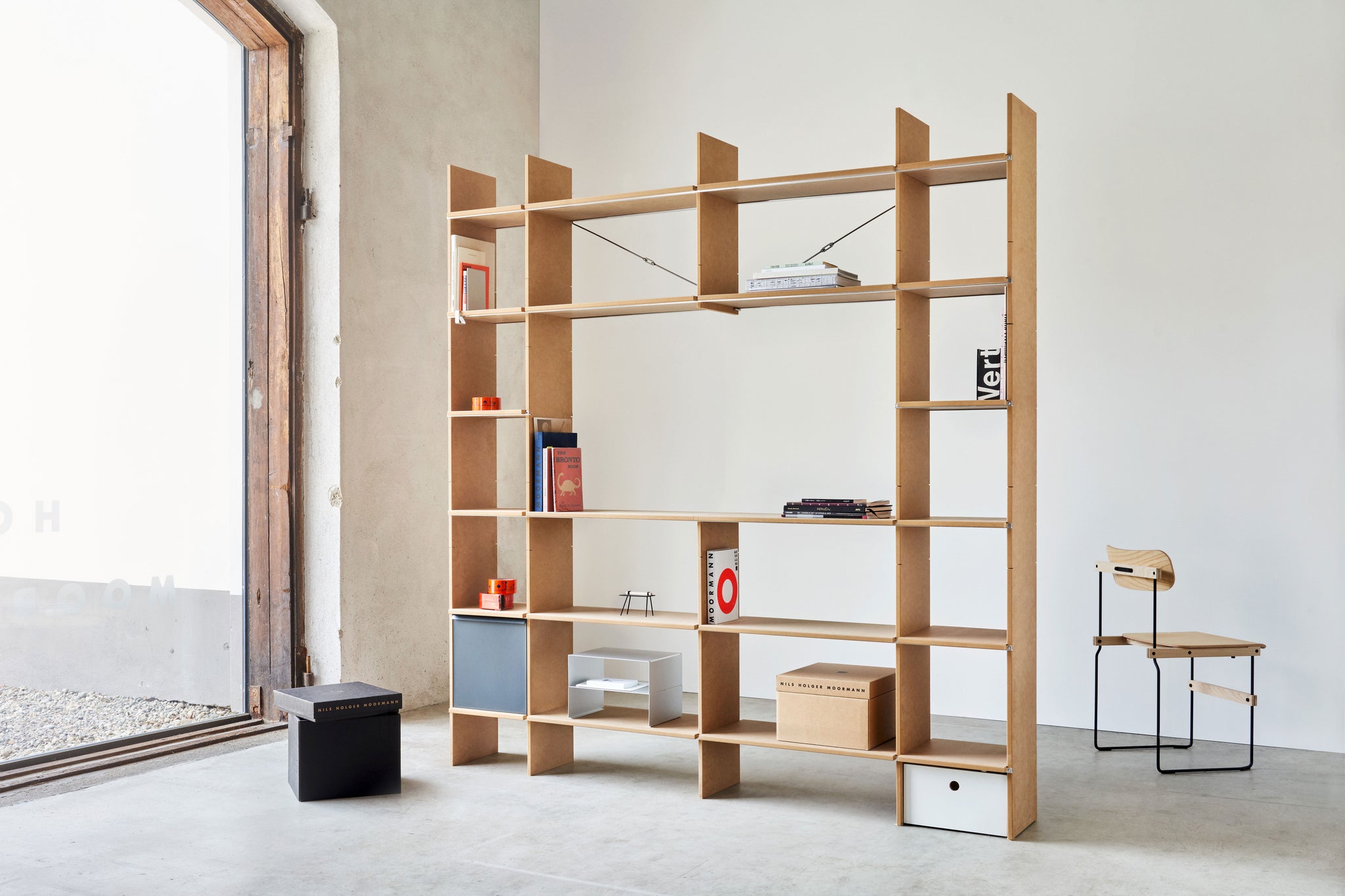 Moormann FNP Regal mit TV Ausschnitt Höhe 2,23m | Breite 2,09m (beste Ware – erste Wahl)