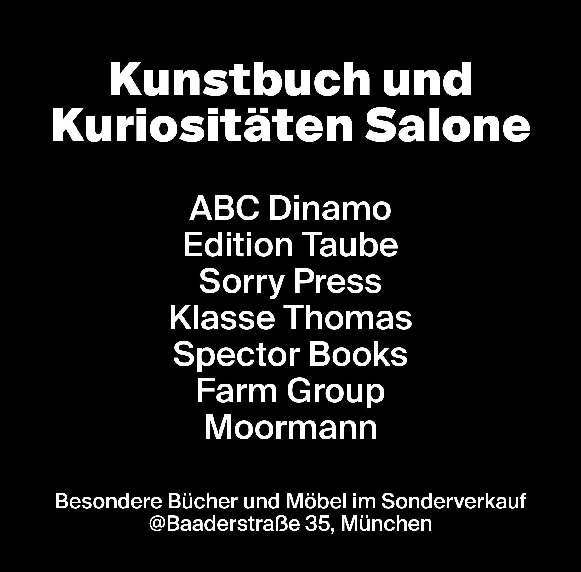 Kunstbuch und Kuriositäten Salone – Samstag, 13. Dezember 2025, München