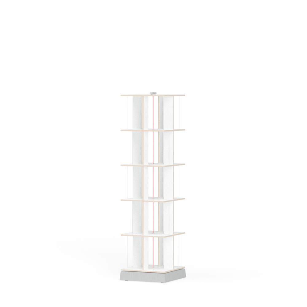 Nils Holger Moormann Buchstabler Buecherregal Designer Aufbewahrung fu weiss  5