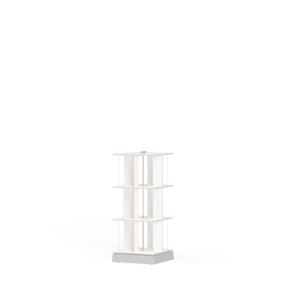 Nils Holger Moormann Buchstabler Buecherregal Designer Aufbewahrung fu weiss  3