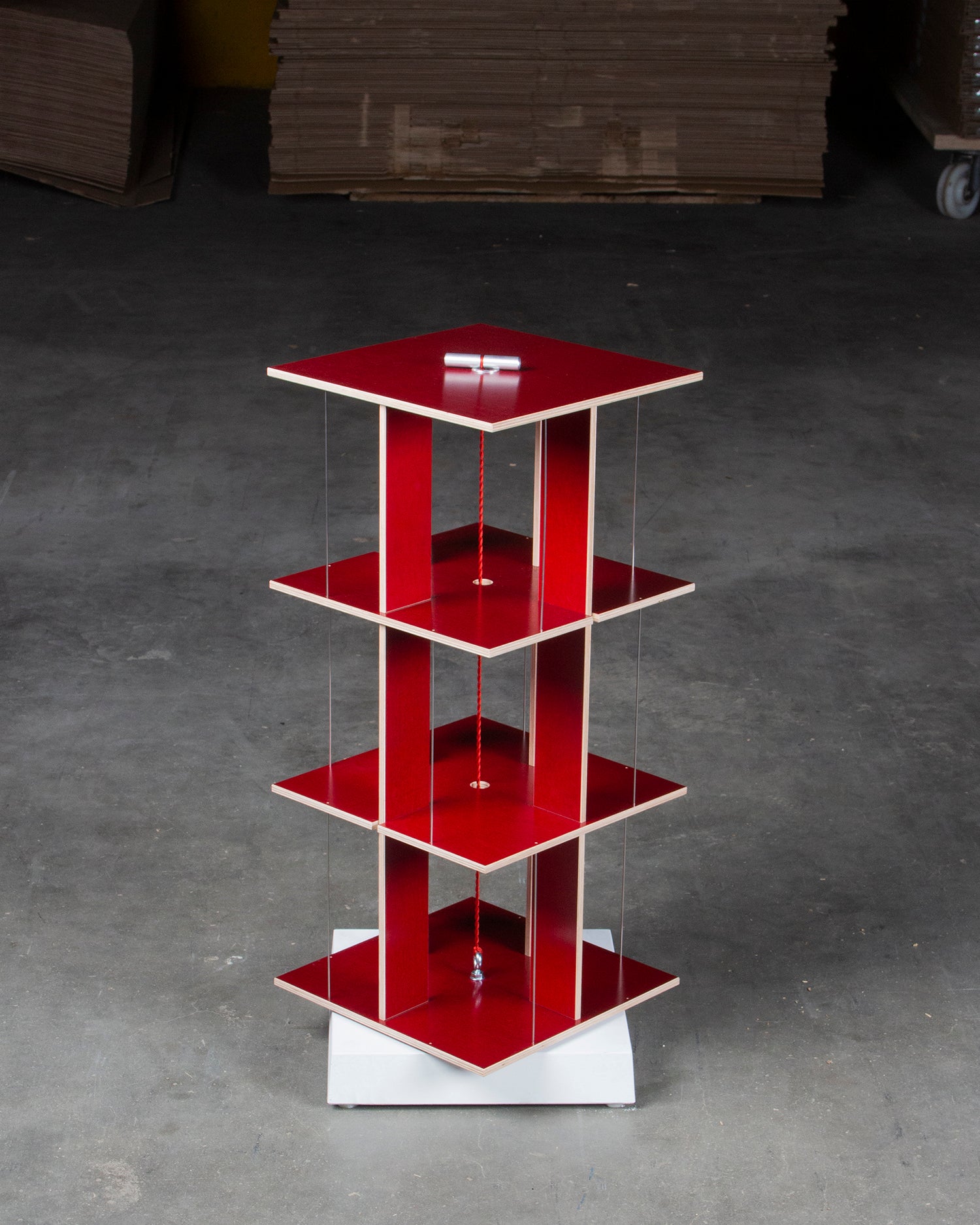 Rotating Bookshelf Buchstabler FU Red | Moormann Outlet