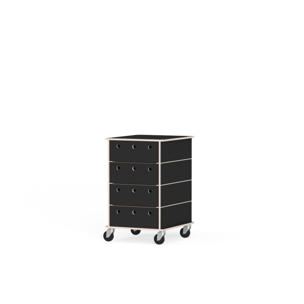 Nils Holger Moormann Lader Aufbewahrung Schubkastensystem Designer minimalistisch fu schwarz